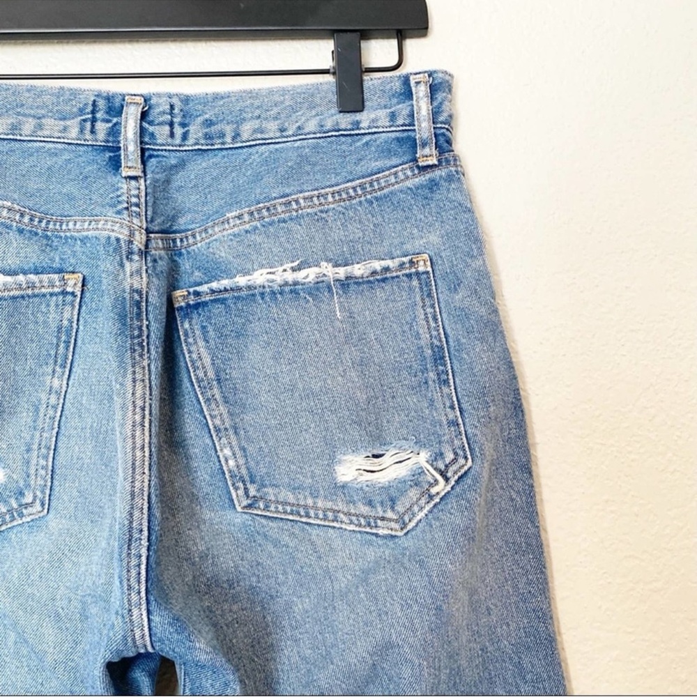 Agolde Jamie High Rise Classic Distressed Jeans Button Fly Size 28 - Picture 5 of 9